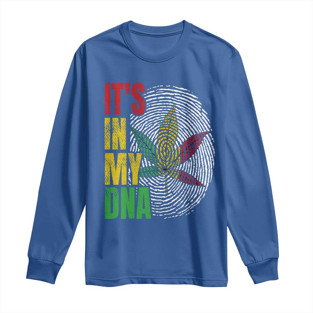 Funny Jamaica Rasta Cannabis Weed Long Sleeve Shirt Its In My DNA TS11 Royal Blue Print Your Wear