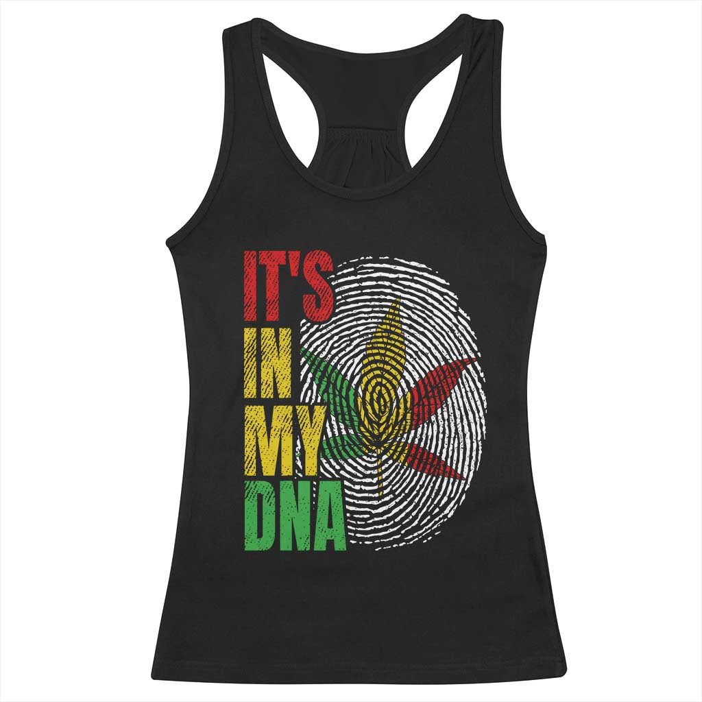 Funny Jamaica Rasta Cannabis Weed Racerback Tank Top Its In My DNA TS11 Black Print Your Wear