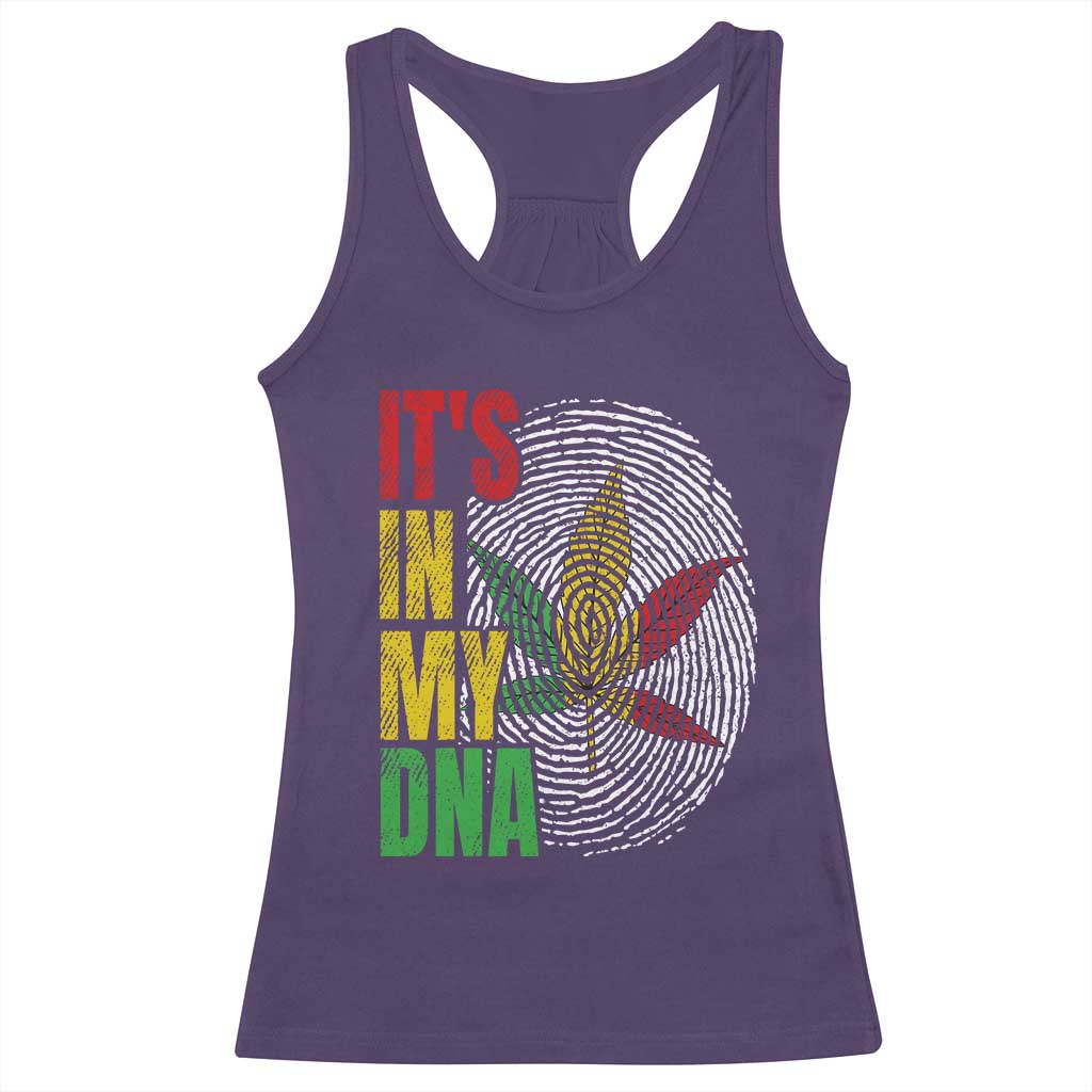 Funny Jamaica Rasta Cannabis Weed Racerback Tank Top Its In My DNA TS11 Purple Print Your Wear