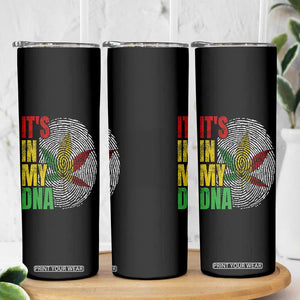 Funny Jamaica Rasta Cannabis Weed Skinny Tumbler Its In My DNA TS11 Print Your Wear