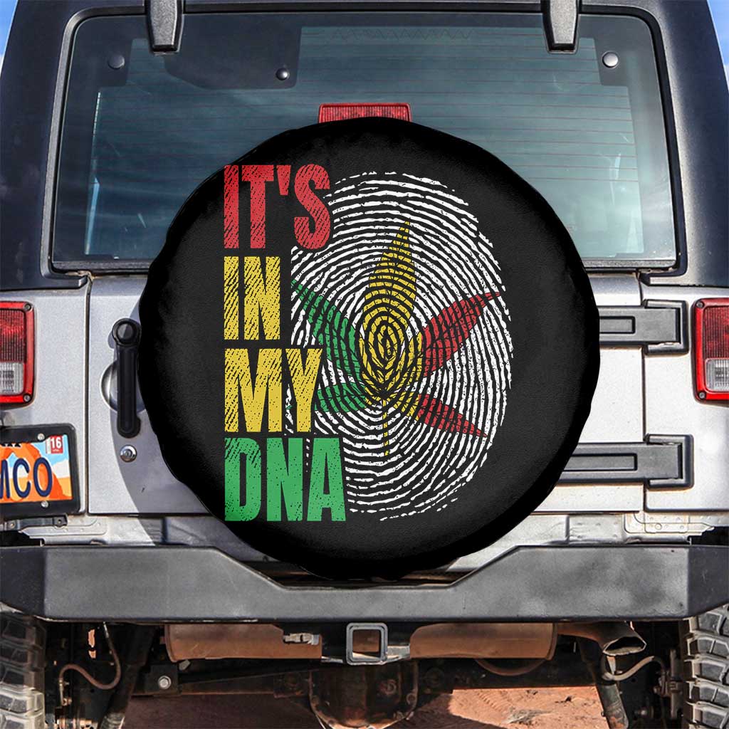 Funny Jamaica Rasta Cannabis Weed Spare Tire Cover Its In My DNA TS11 No hole Black Print Your Wear