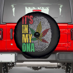 Funny Jamaica Rasta Cannabis Weed Spare Tire Cover Its In My DNA TS11 Black Print Your Wear