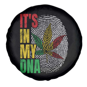 Funny Jamaica Rasta Cannabis Weed Spare Tire Cover Its In My DNA TS11 Print Your Wear