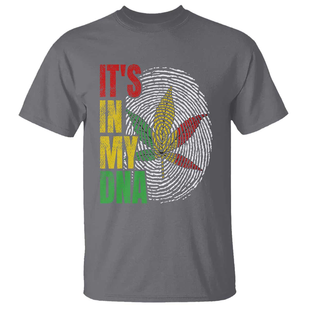 Funny Jamaica Rasta Cannabis Weed T Shirt Its In My DNA TS11 Charcoal Print Your Wear