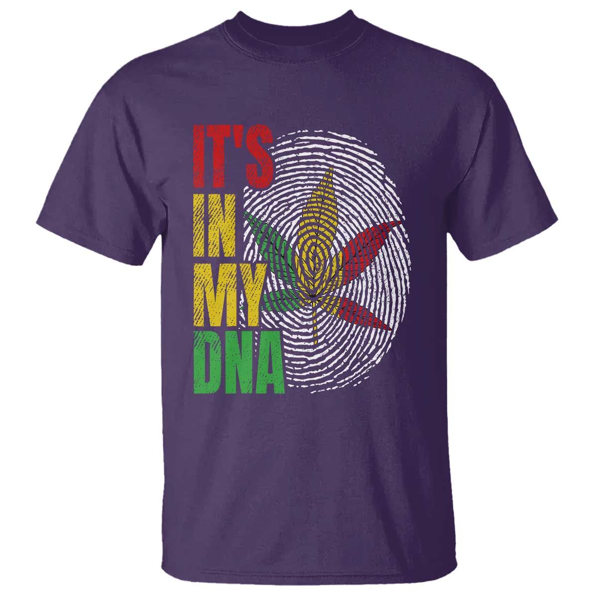 Funny Jamaica Rasta Cannabis Weed T Shirt Its In My DNA TS11 Purple Print Your Wear