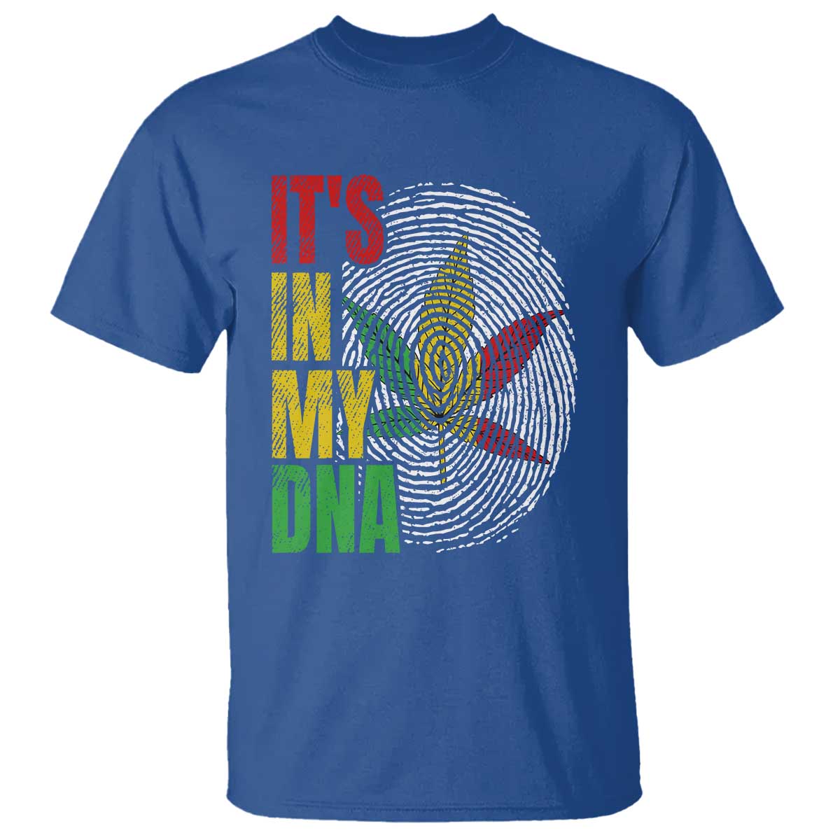 Funny Jamaica Rasta Cannabis Weed T Shirt Its In My DNA TS11 Royal Blue Print Your Wear