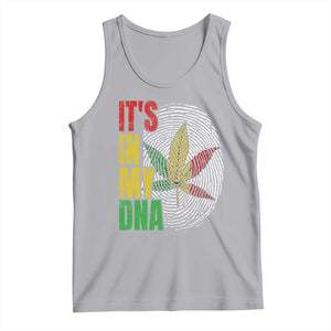 Funny Jamaica Rasta Cannabis Weed Tank Top Its In My DNA TS11 Athletic Heather Print Your Wear