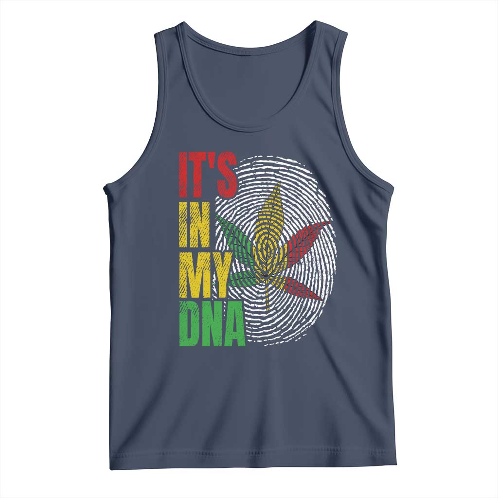 Funny Jamaica Rasta Cannabis Weed Tank Top Its In My DNA TS11 Navy Print Your Wear