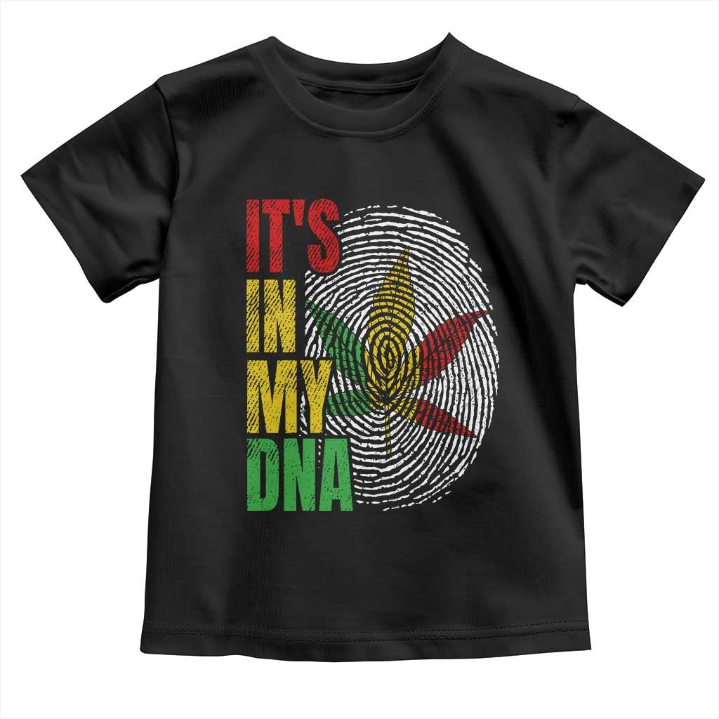 Funny Jamaica Rasta Cannabis Weed Toddler T Shirt Its In My DNA TS11 Black Print Your Wear