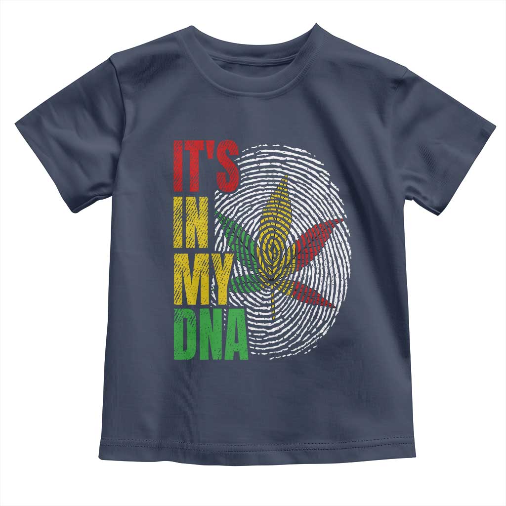 Funny Jamaica Rasta Cannabis Weed Toddler T Shirt Its In My DNA TS11 Navy Print Your Wear
