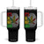 Funny Jamaica Rasta Cannabis Weed Tumbler With Handle Its In My DNA TS11 One Size: 40 oz Black Print Your Wear