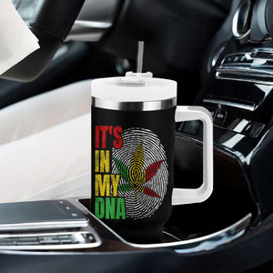 Funny Jamaica Rasta Cannabis Weed Tumbler With Handle Its In My DNA TS11 Print Your Wear