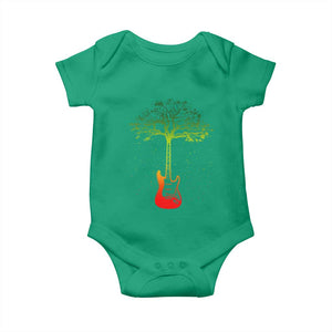Reggae Music Guitar Rastafarian Roots Rasta Jamaican Baby Onesie TS11 Irish Green Print Your Wear