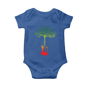 Reggae Music Guitar Rastafarian Roots Rasta Jamaican Baby Onesie TS11 Royal Blue Print Your Wear