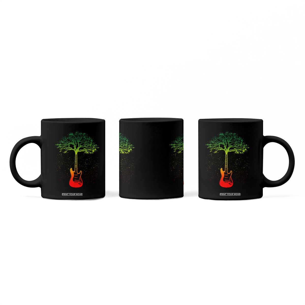 Reggae Music Guitar Rastafarian Roots Rasta Jamaican Coffee Mug TS11 Print Your Wear