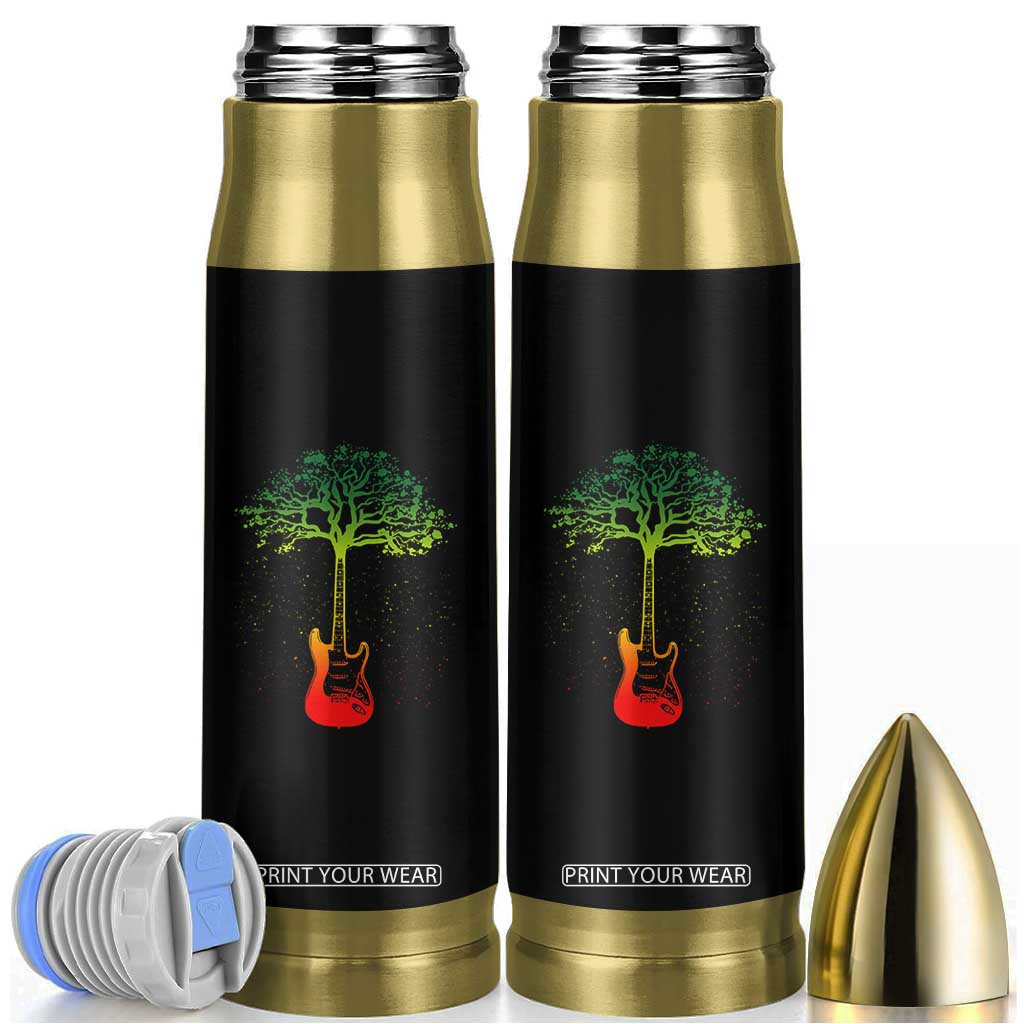 Reggae Music Guitar Rastafarian Roots Rasta Jamaican Bullet Tumbler TS11 Black Print Your Wear