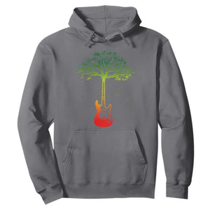 Reggae Music Guitar Rastafarian Roots Rasta Jamaican Hoodie TS11 Charcoal Print Your Wear