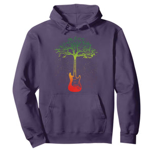 Reggae Music Guitar Rastafarian Roots Rasta Jamaican Hoodie TS11 Purple Print Your Wear