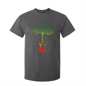 Reggae Music Guitar Rastafarian Roots Rasta Jamaican T Shirt For Kid TS11 Dark Heather Print Your Wear