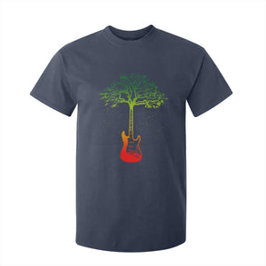 Reggae Music Guitar Rastafarian Roots Rasta Jamaican T Shirt For Kid TS11 Navy Print Your Wear