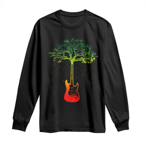Reggae Music Guitar Rastafarian Roots Rasta Jamaican Long Sleeve Shirt TS11 Black Print Your Wear