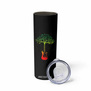Reggae Music Guitar Rastafarian Roots Rasta Jamaican Skinny Tumbler TS11 Print Your Wear