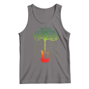 Reggae Music Guitar Rastafarian Roots Rasta Jamaican Tank Top TS11 Deep Heather Print Your Wear
