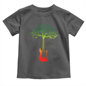 Reggae Music Guitar Rastafarian Roots Rasta Jamaican Toddler T Shirt TS11 Dark Heather Print Your Wear
