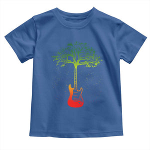 Reggae Music Guitar Rastafarian Roots Rasta Jamaican Toddler T Shirt TS11 Royal Blue Print Your Wear