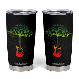 Reggae Music Guitar Rastafarian Roots Rasta Jamaican Tumbler Cup TS11 Black Print Your Wear
