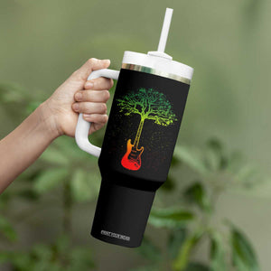 Reggae Music Guitar Rastafarian Roots Rasta Jamaican Tumbler With Handle TS11 Print Your Wear