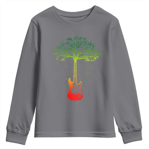 Reggae Music Guitar Rastafarian Roots Rasta Jamaican Youth Sweatshirt TS11 Charcoal Print Your Wear