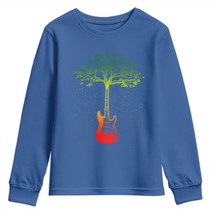 Reggae Music Guitar Rastafarian Roots Rasta Jamaican Youth Sweatshirt TS11 Royal Blue Print Your Wear