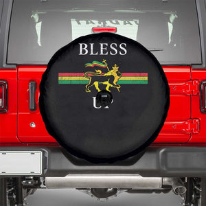 Bless Up Spare Tire Cover Rastafari Lion Of Judah Reggae Music TS11 Black Print Your Wear