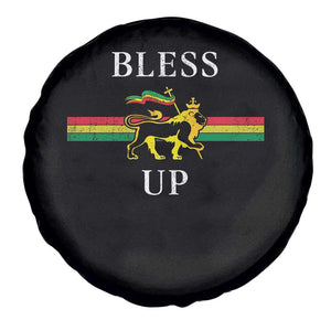 Bless Up Spare Tire Cover Rastafari Lion Of Judah Reggae Music TS11 Print Your Wear