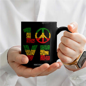 One Love Jamaica Coffee Mug Reggae Music Peace Sign Rastafarian TS11 Print Your Wear