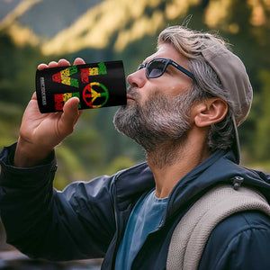 One Love Jamaica 4 in 1 Can Cooler Tumbler Reggae Music Peace Sign Rastafarian TS11 Print Your Wear