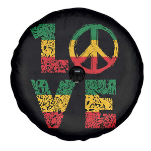 One Love Jamaica Spare Tire Cover Reggae Music Peace Sign Rastafarian TS11 Print Your Wear
