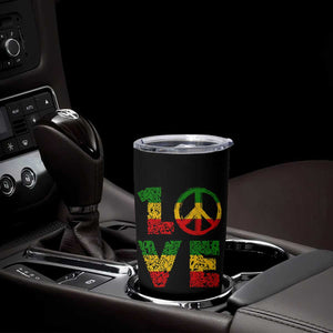 One Love Jamaica Tumbler Cup Reggae Music Peace Sign Rastafarian TS11 Print Your Wear