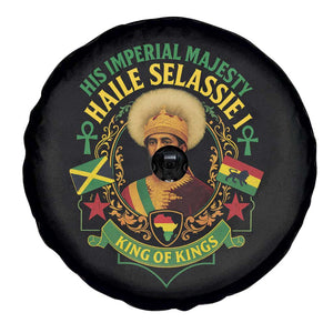 Haile Selassie Spare Tire Cover King Of Kings His Imperial Majesty Rastafari Flag TS11 Print Your Wear