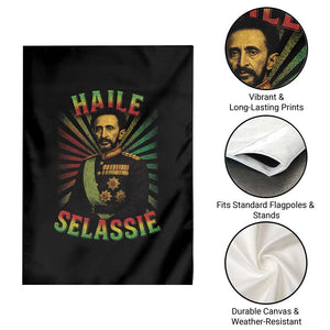 Emperor Haile Selassie Garden Flag Ras Tafari His Imperial Majesty Jamaican TS11 Print Your Wear