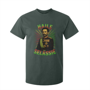 Emperor Haile Selassie T Shirt For Kid Ras Tafari His Imperial Majesty Jamaican TS11 Dark Forest Green Print Your Wear
