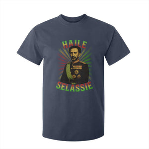 Emperor Haile Selassie T Shirt For Kid Ras Tafari His Imperial Majesty Jamaican TS11 Navy Print Your Wear