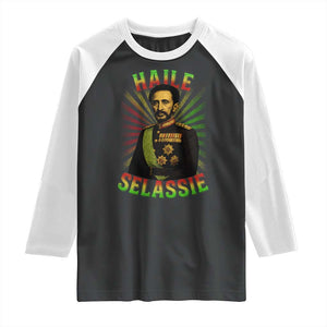 Emperor Haile Selassie Raglan Shirt Ras Tafari His Imperial Majesty Jamaican TS11 Black White Print Your Wear