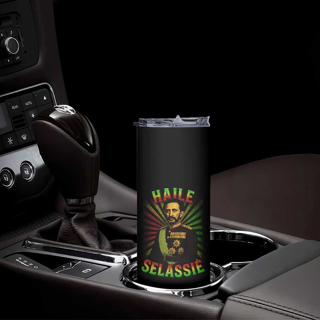 Emperor Haile Selassie Skinny Tumbler Ras Tafari His Imperial Majesty Jamaican TS11 Print Your Wear