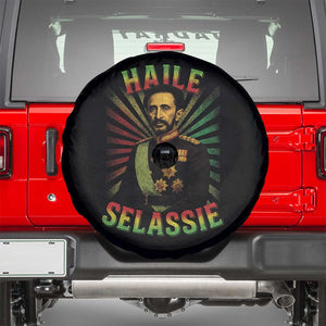 Emperor Haile Selassie Spare Tire Cover Ras Tafari His Imperial Majesty Jamaican TS11 Black Print Your Wear