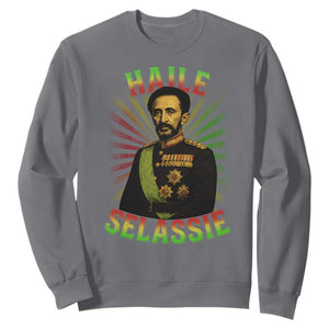 Emperor Haile Selassie Sweatshirt Ras Tafari His Imperial Majesty Jamaican TS11 Charcoal Print Your Wear