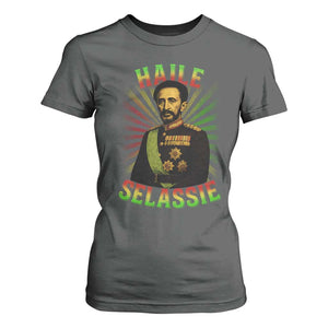 Emperor Haile Selassie T Shirt For Women Ras Tafari His Imperial Majesty Jamaican TS11 Dark Heather Print Your Wear