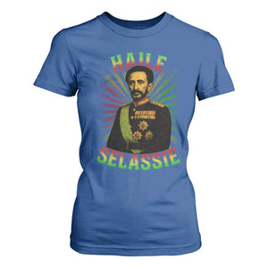 Emperor Haile Selassie T Shirt For Women Ras Tafari His Imperial Majesty Jamaican TS11 Royal Blue Print Your Wear