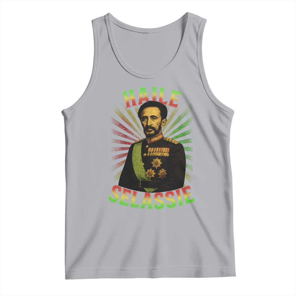 Emperor Haile Selassie Tank Top Ras Tafari His Imperial Majesty Jamaican TS11 Athletic Heather Print Your Wear